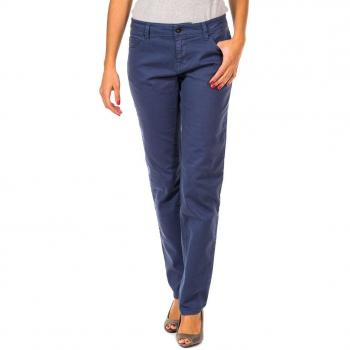 Pantaloni da donna impermeabili con taglio dritto blu