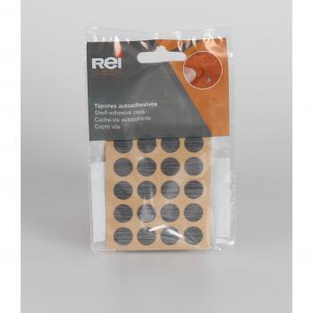 Cache-vis PVC Wengé 12120.5mm 100 unités