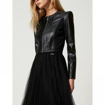 Giacca cropped nera taglia M