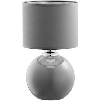 Tischleuchte Nachttischlampe Grau E27 36 cm