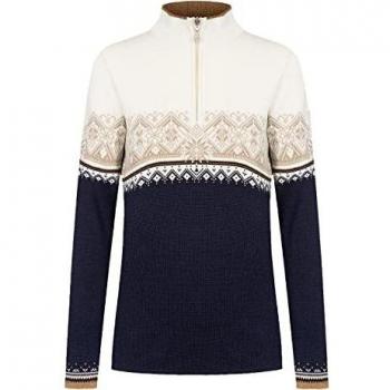 Dale of Norway Dam Moritz Stickad Tröja Marin/Bronze/Beige/Offwhite