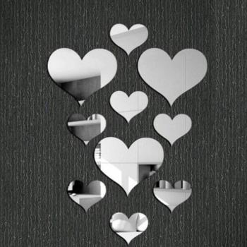 Espejo con Corazones Dual Set