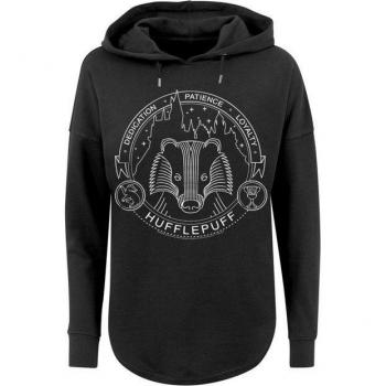Kapuzenpullover F4NT4STIC Damen L – Schwarzer Langarm‑Pulli aus Baumwolle