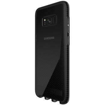 Tech21 Self-Heal Screen Guard & Evo Check Case Set for Samsung S8 Plus, Smokey Black