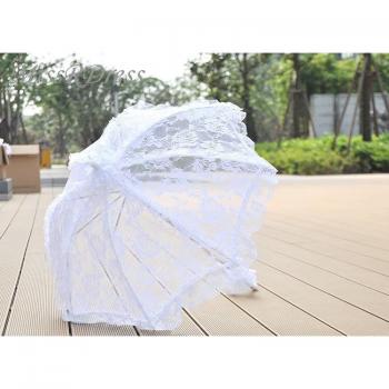Parasol Bridal MissR Broderie Dentelle Ivoire