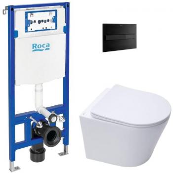 Bâti Roca Pack + WC Suspended Infinitio Noir