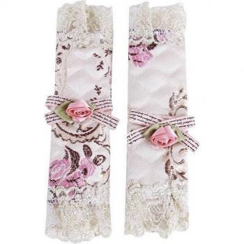 Rose Lace Door Knob Cover Set