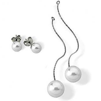 Pendientes de Plata con Perlas 8/10 mm de Majorica