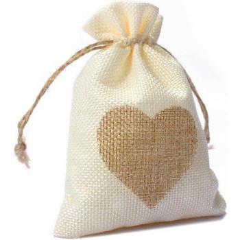 Bolsa de arpillera para almacenamiento de cuentas