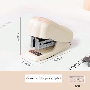 Cute Cat Paw Stapler Set