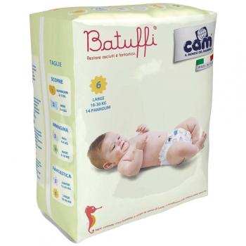 Pannolini CAM Misura S/M 17/29 kg 14 Pezzi