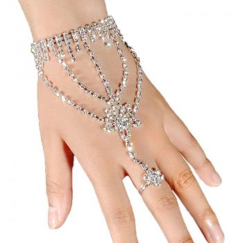 Bracelet couronne en strass pour femmes