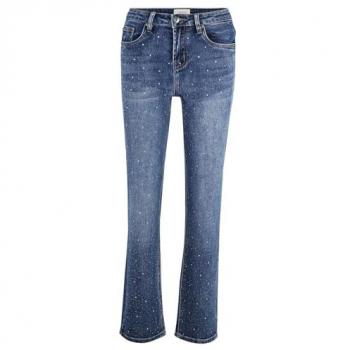 Cartoon Jeans mit Strassdetails