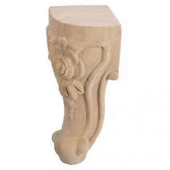 Bases d’Arrangement Table en Bois Sculpté – 4 pièces (10x5,3 cm)