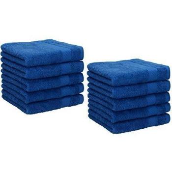 Lot de 10 Serviettes débarbouillettes lavettes Palermo 30x30 cm