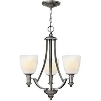 Truman Multi Arm Chandelier 3 Light Antique Nickel Finish, E27