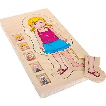 Puzzle Anatomico a Strati Ragazza Small Foot