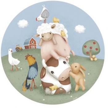 Wandtattoo Little Dutch – Little Farm XXL (100 cm × 100 cm)