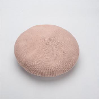 Sombrero boina para mujer, diseño transpirable de color sólido para primavera y otoño