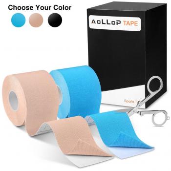 Rollen Kinesio Tapes Physio Tape für Muskeln Kinesiology 5m x 5cm (16,4 Fuß x 2 Zoll) elastisches Therapeutisches Tape
