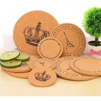 Wooden Cork Coaster Mat