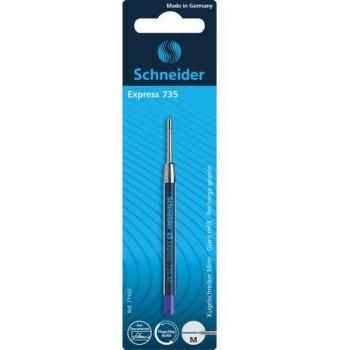 Schneider Schreibgeräte Kugelschreibermine Express 735, dokumentenecht, M, blau, 1er Blisterkarte