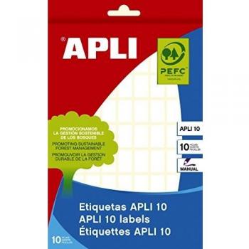 Etichette Apli 10 bianche 10 fogli 100x160 mm