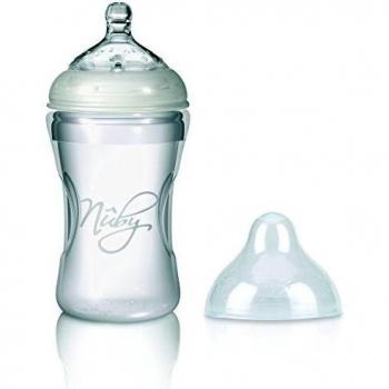 Biberón Nuby de 300 ml de silicona blanda