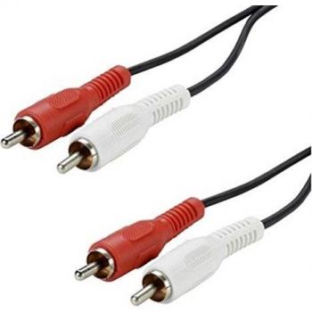 Câble 2 RCA Erard 1,5 m Rouge et Blanc