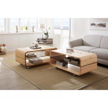 Stylischer Couchtisch Emil, beige, 110 cm