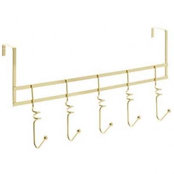 Chic Gold Over Door 5 Hook Hanger