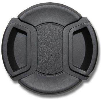 Cache objectif noir 40,5 mm compatible Canon Nikon Sony