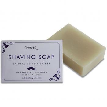 Natural Handmade Shaving Soap with Orange & Lavender