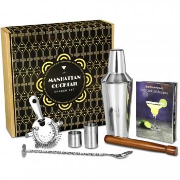 Mayfair 10pc Silver Cocktail Set