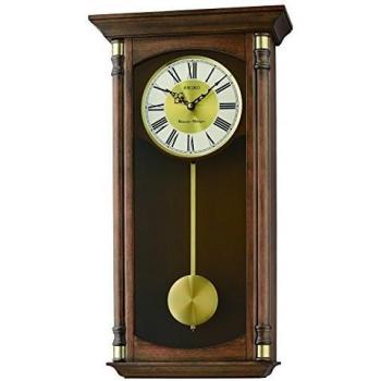 Seiko Waldbraun Holz-Wanduhr – 58 × 30,8 × 12,8 cm