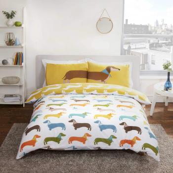 Dachshund Delight Double Duvet Cover Set