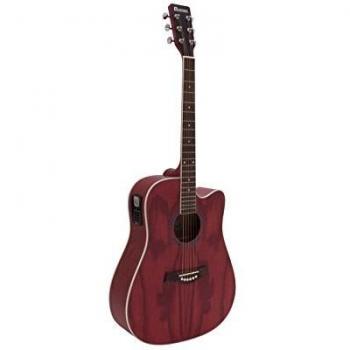 DIMAVERY Guitare Western avec Pan Coupé et Grainé JK‑510