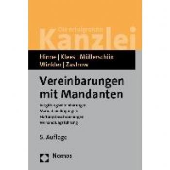 Hinne, Dirk: Vereinbarungen mit Mandanten