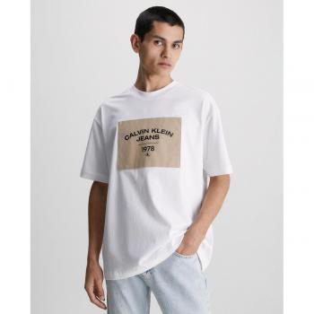 Calvin Klein Men's White Short Sleeve Graphic T-Shirt