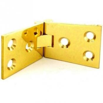 Securit Brass Counterflap Hinges (Pair) 1.25 x 4