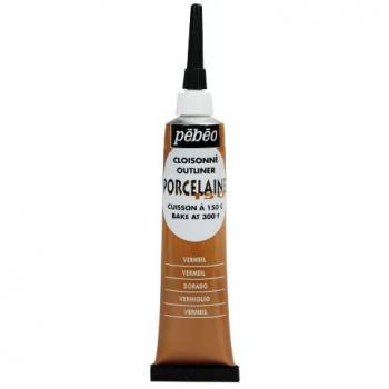 Pebeo Porcelain 150 Outline 20ml – Vermilion Gold