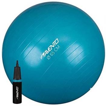 Avento 65 cm Blue Fitness Ball with Pump
