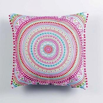 Romana Coussin Pompons L3C 40x40 cm Multicolore