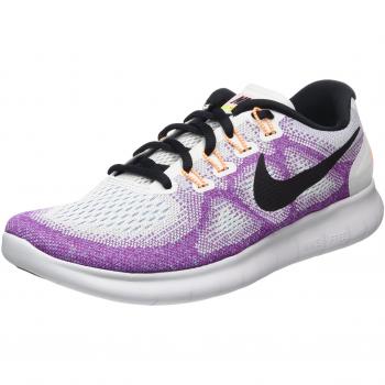 Nike Damen Free Rn 2017 Laufschuhe, Off White/Black-Hot Punch-Chlorine Blue, 36.5 EU