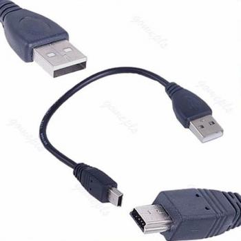 Mini‑A vers Mini‑B câble 2 m – Adaptation USB 2.0 5 broches