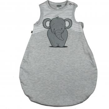 Jacky Baby Sommer Schlafsack Elefant – Größe 74/80, 6–12 Monate, hellgrau