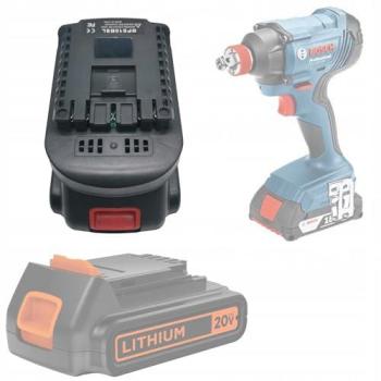 Adaptateur de Conversion 18V Black & Decker/Stanley vers Bosch