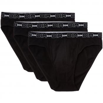 Slip Uomo Cotone Elasticizzato Nero Confezione da 3 Pezzi