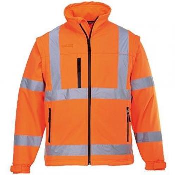 Portwest Hi-Vis Softshell Jacket Orange Medium