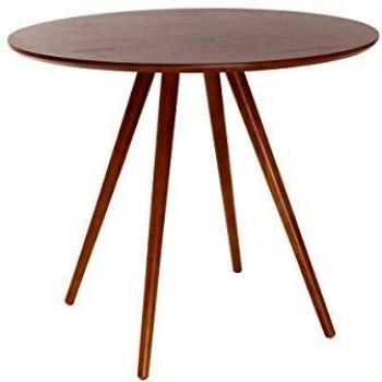 Table ronde design noyer D90 ARTIK